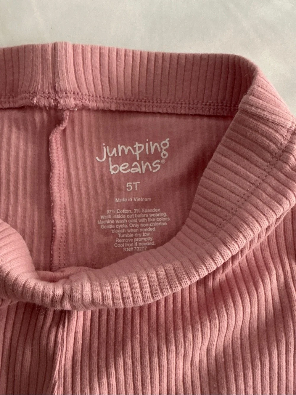 jumping beans Navy Bow Graphic Pajama Top & Pink Ribbed Pants